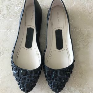 Embellished Black Zara Flats